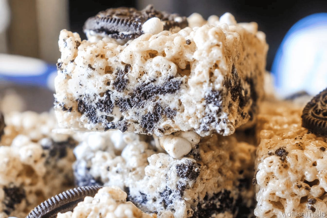 Cookies and Cream Rice Krispie Treats Recipe