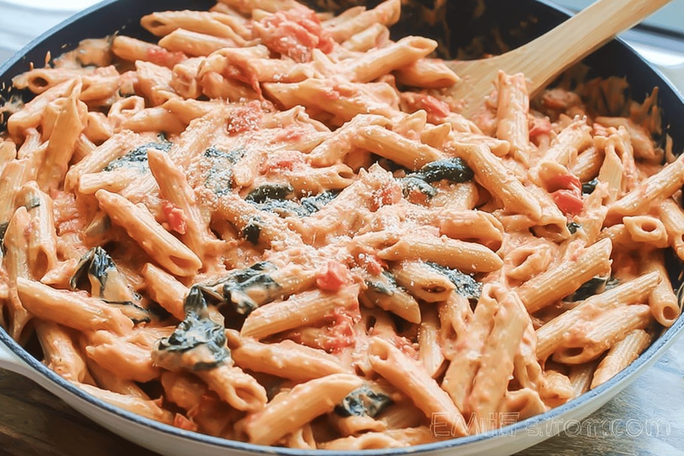 Creamy Tomato Basil Pasta Recipe