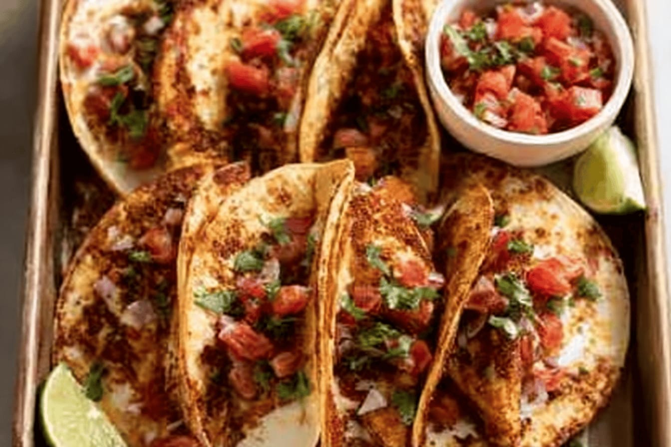 Crispy Cheesy Chicken Tacos Recipe
