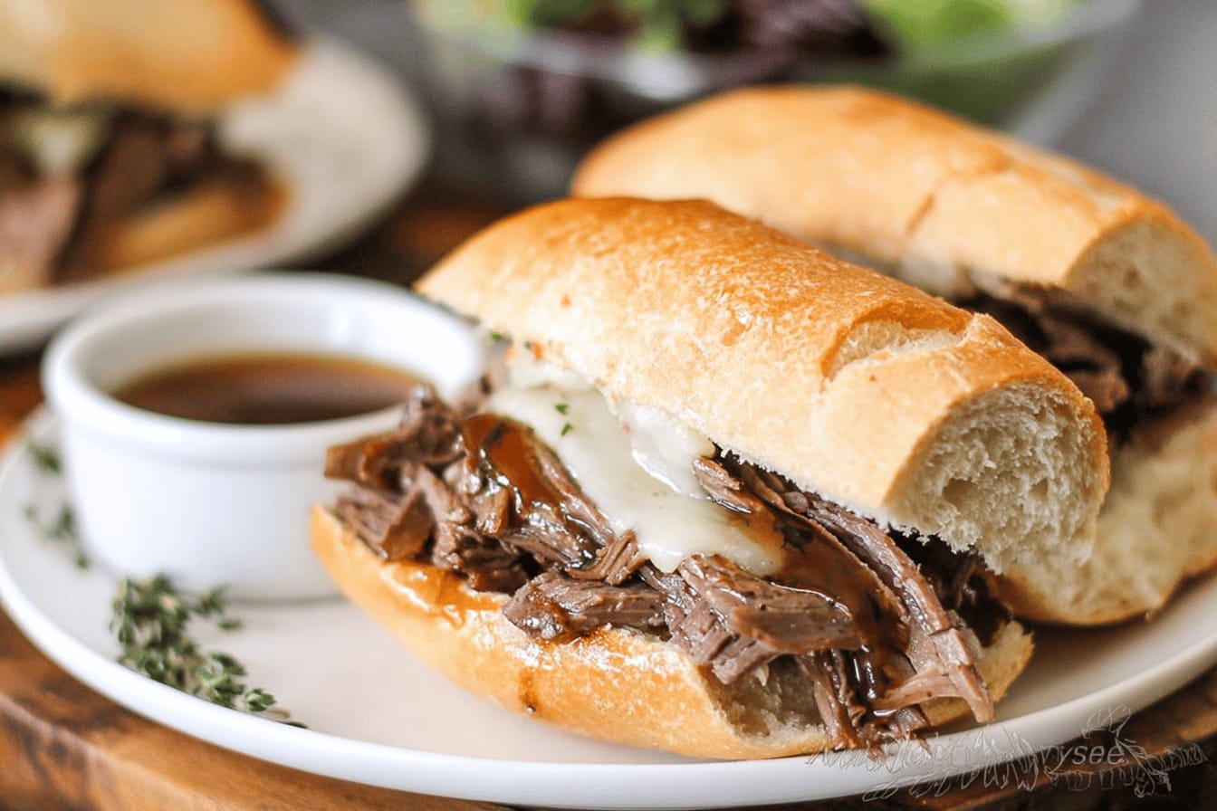 Crockpot French Dip Sandwiches Recipe