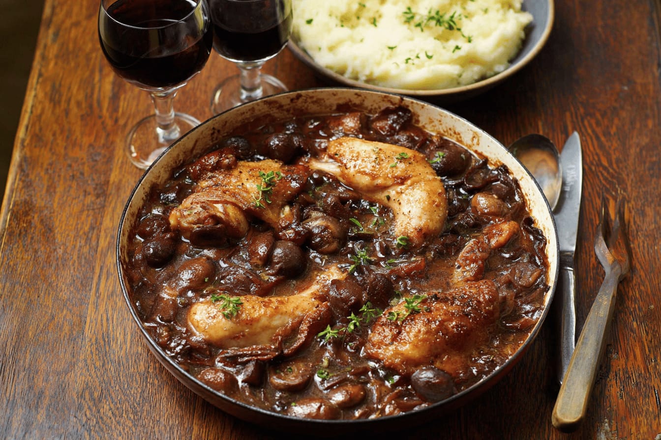 Delicious Coq au Vin Recipe by Jamie Oliver