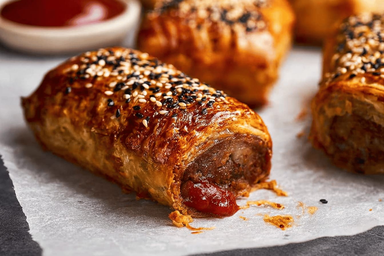 Delicious Homemade Beef Sausage Rolls Recipe