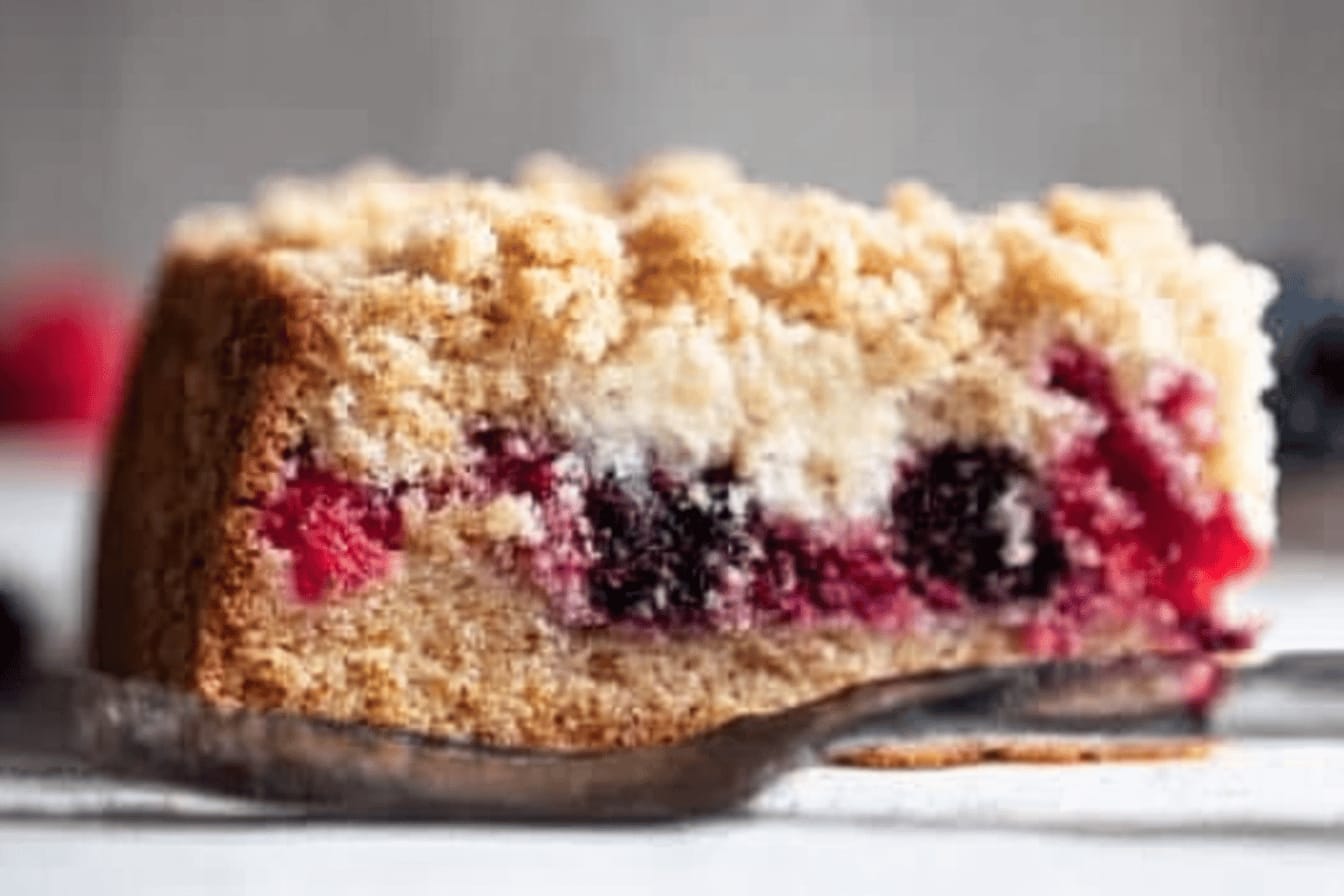 Delicious Triple Berry Coffee Cake Recipe