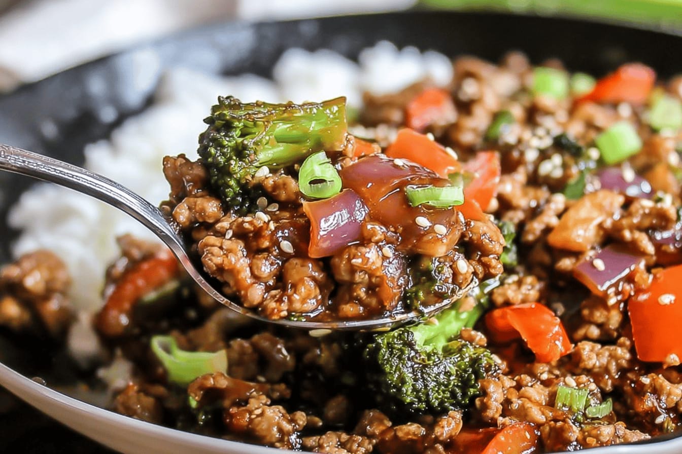 Easy Ground Chicken Stir Fry Recipe
