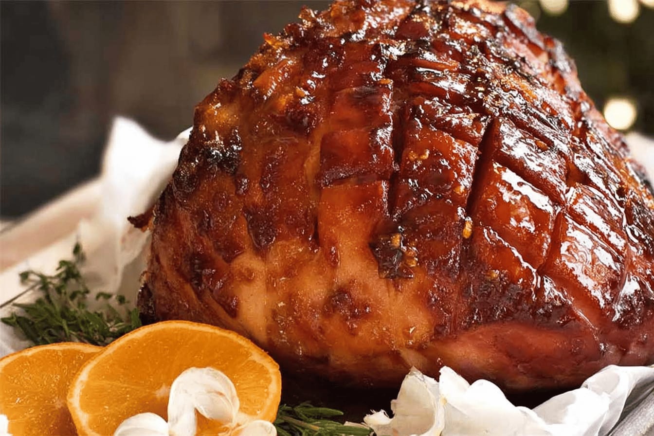 Easy Maple Sticky Glazed Ham Recipe
