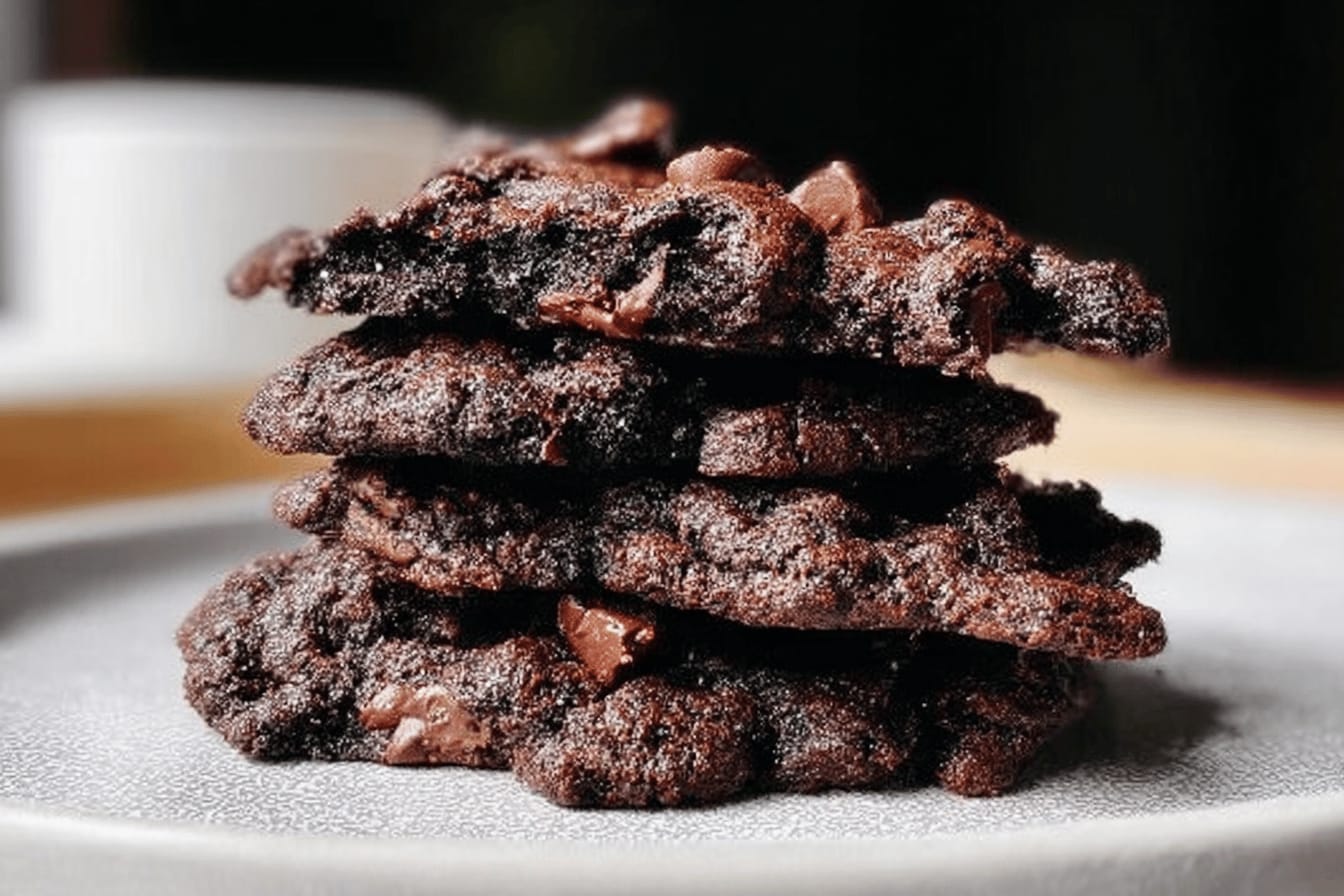 Giant Double Chocolate Cookies Recipe