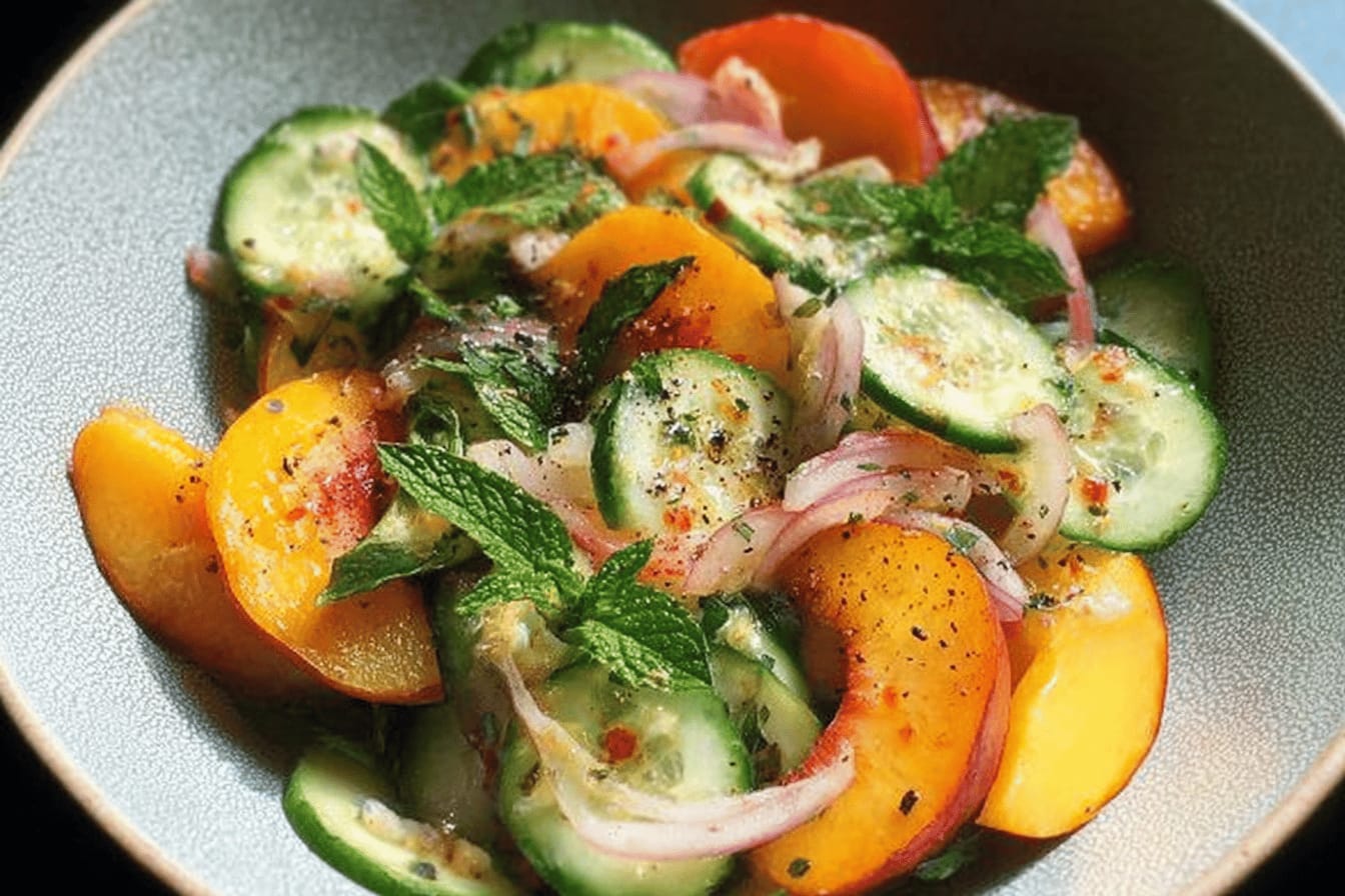 Gorgeous Peach Salad Recipe for Summer Refreshment