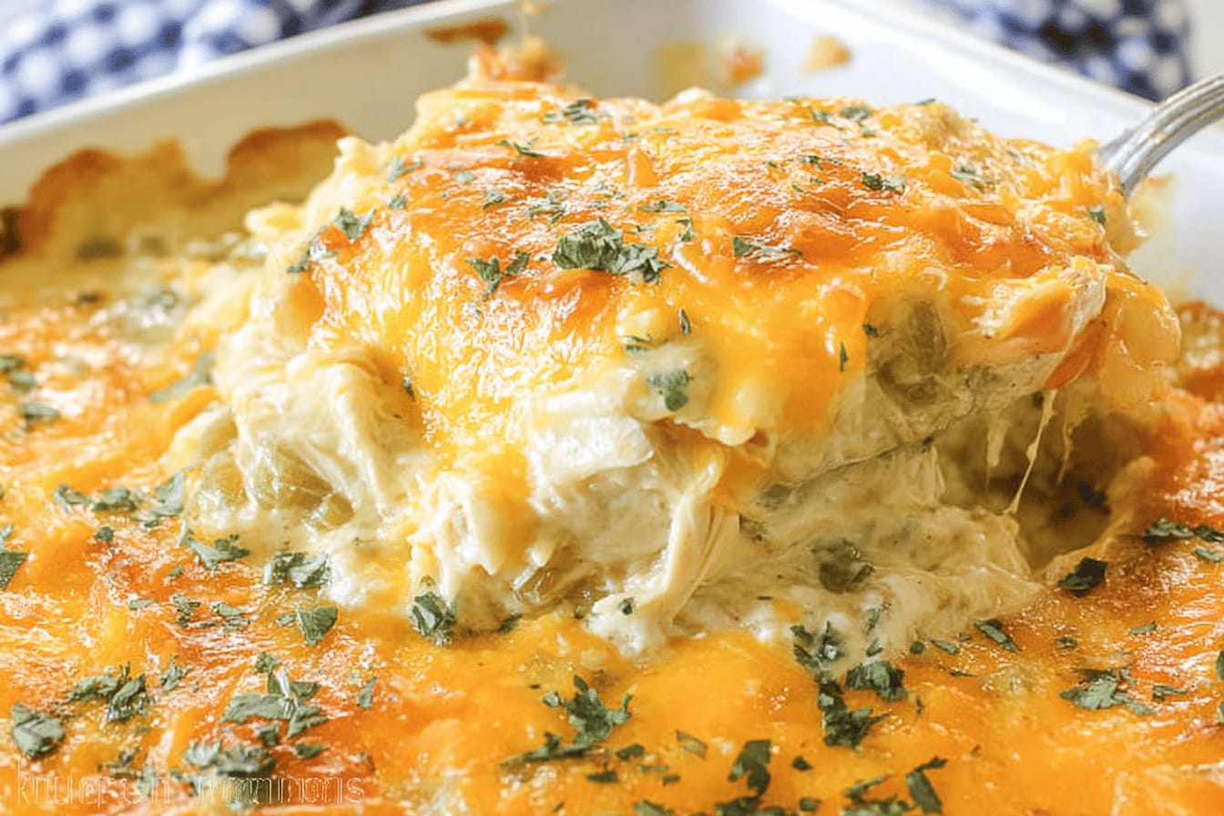 Green Chile Chicken Casserole Recipe Delight