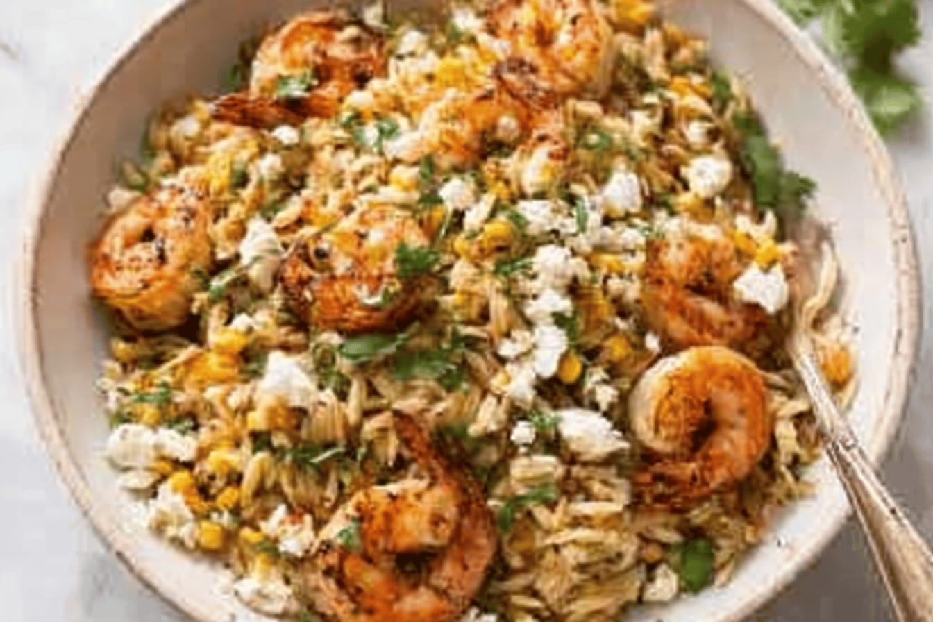 Grilled Shrimp Orzo Recipe for Summer Nights