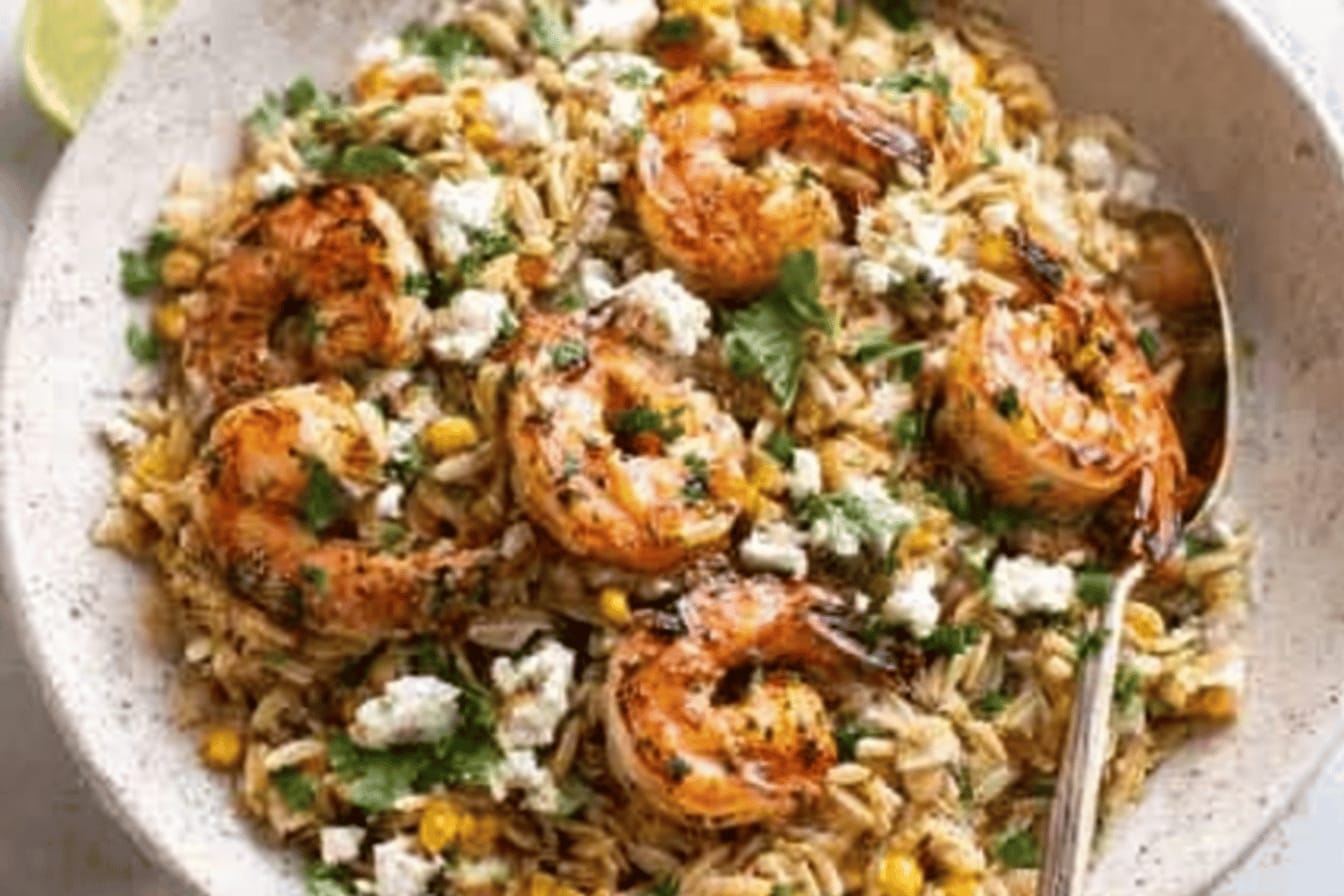 Grilled Shrimp With Orzo Recipe Delight