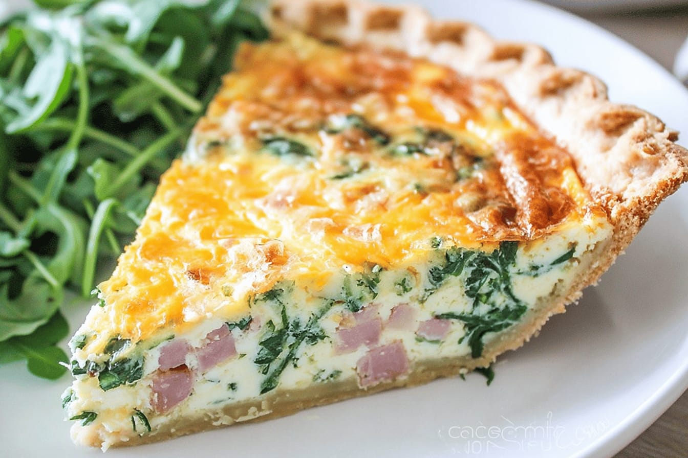 Ham and Spinach Quiche Recipe Delight