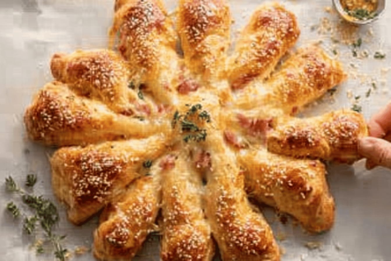 Ham and Swiss Puff Pastry Delight