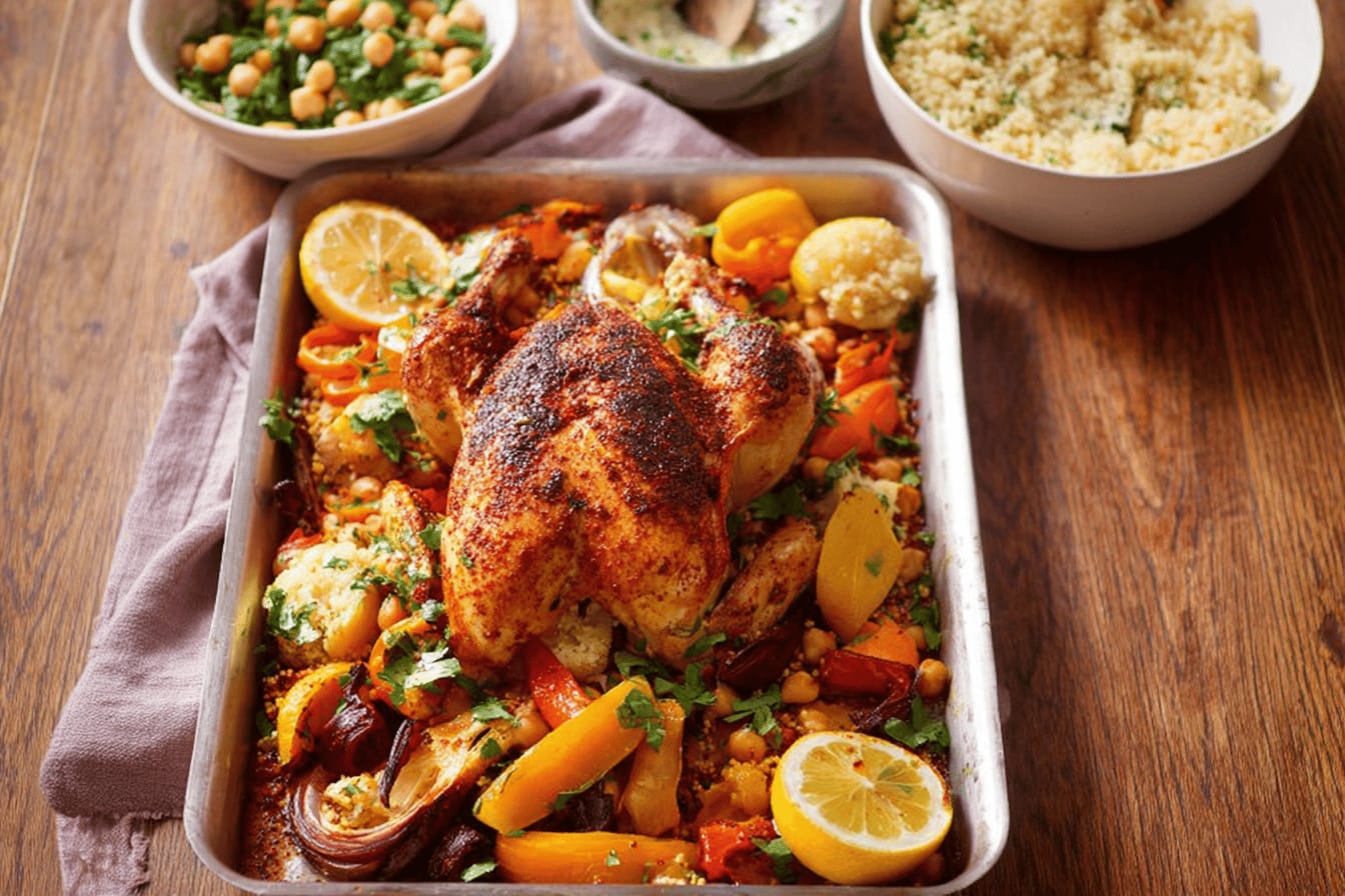 Harissa Roast Chicken Traybake Recipe