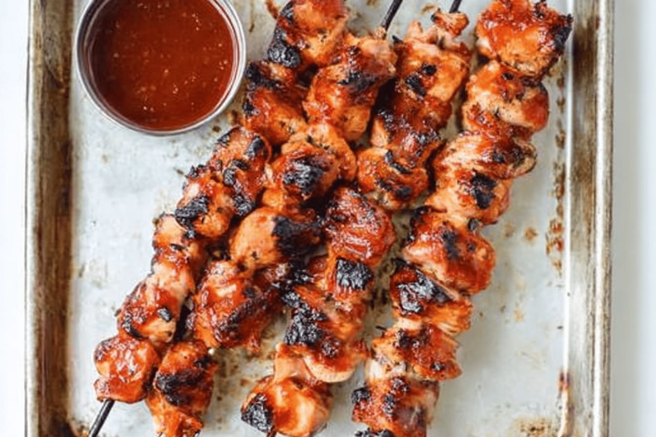 Honey BBQ Chicken Kabobs Recipe