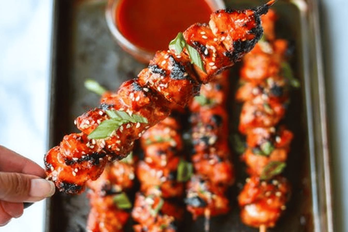 Korean Chicken Kabobs Recipe for Grill Enthusiasts