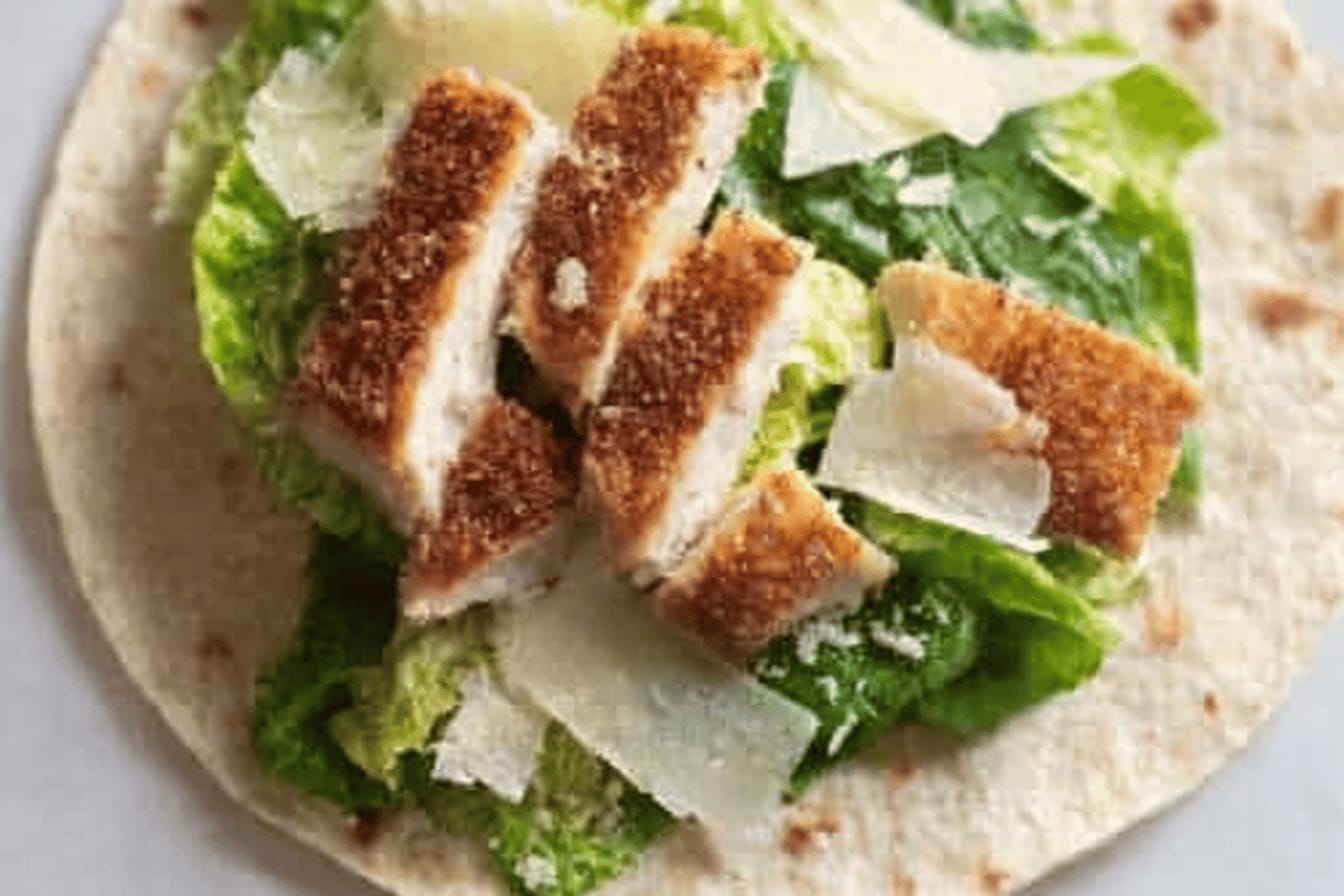 Lemon Chicken Caesar Wraps Recipe