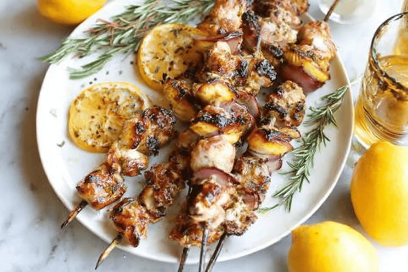Lemon Garlic Chicken Kabobs Delightful Recipe