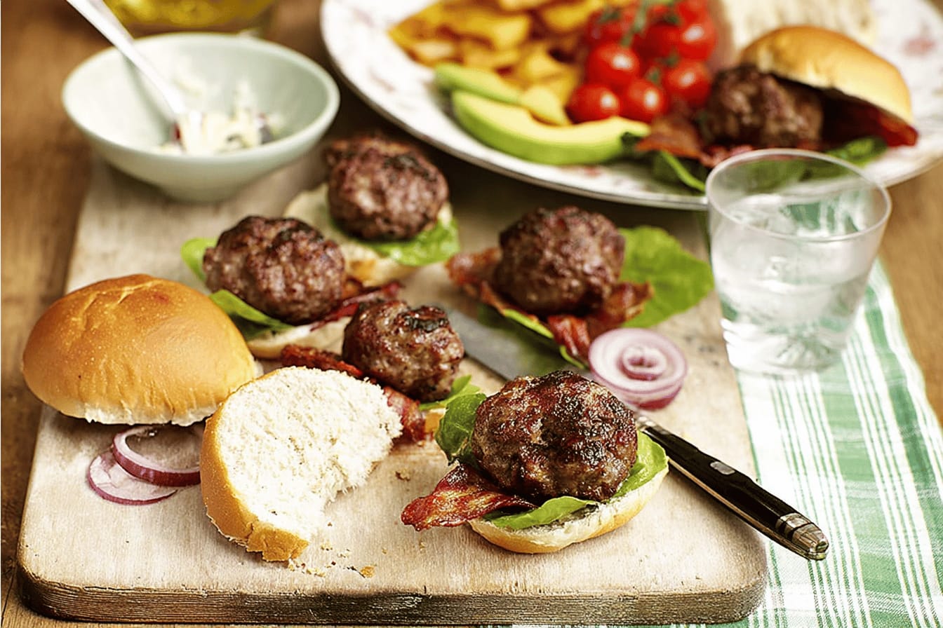 Mini Beef Burgers Recipe by Jamie Oliver