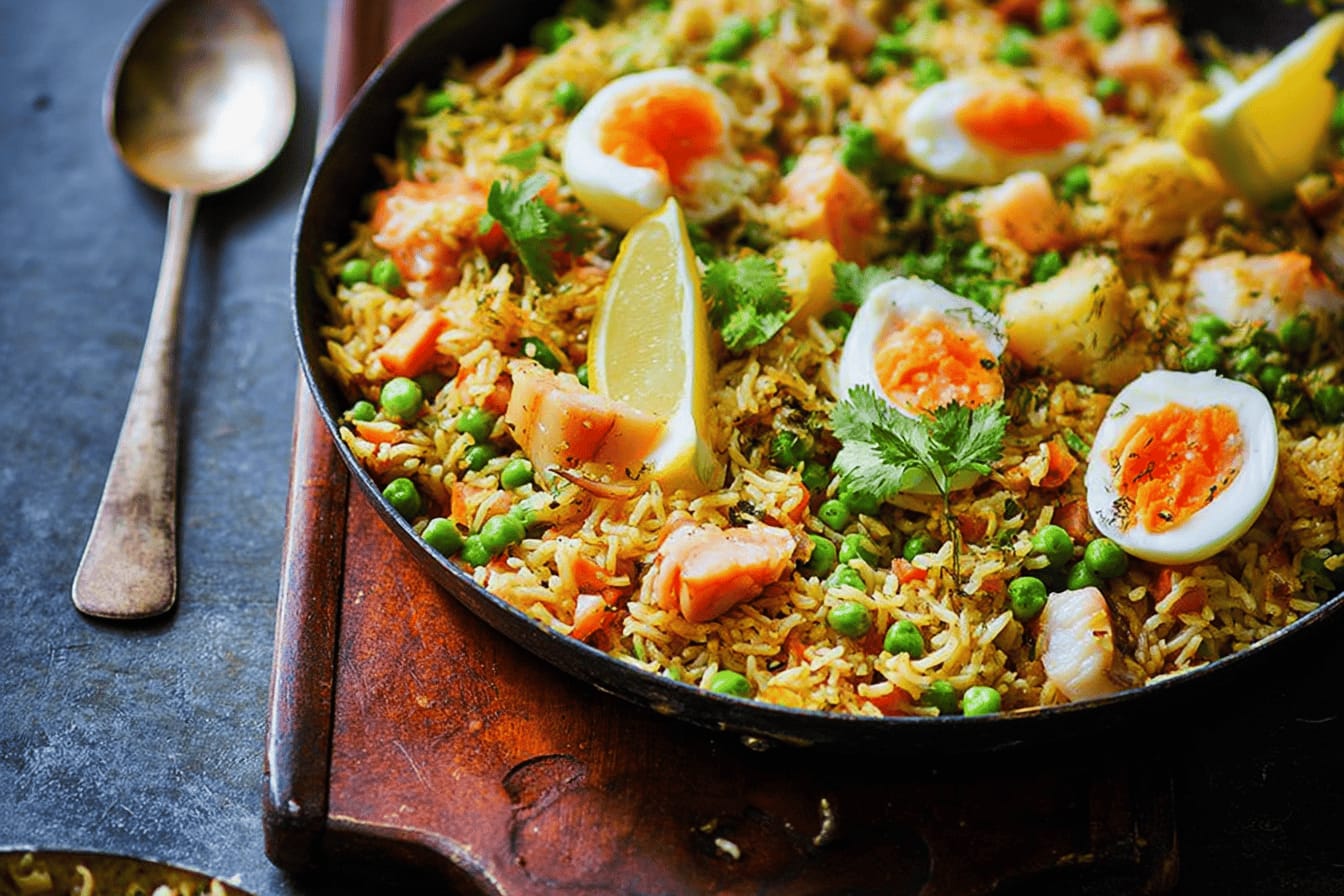One-Pan Kedgeree Style Rice Recipe