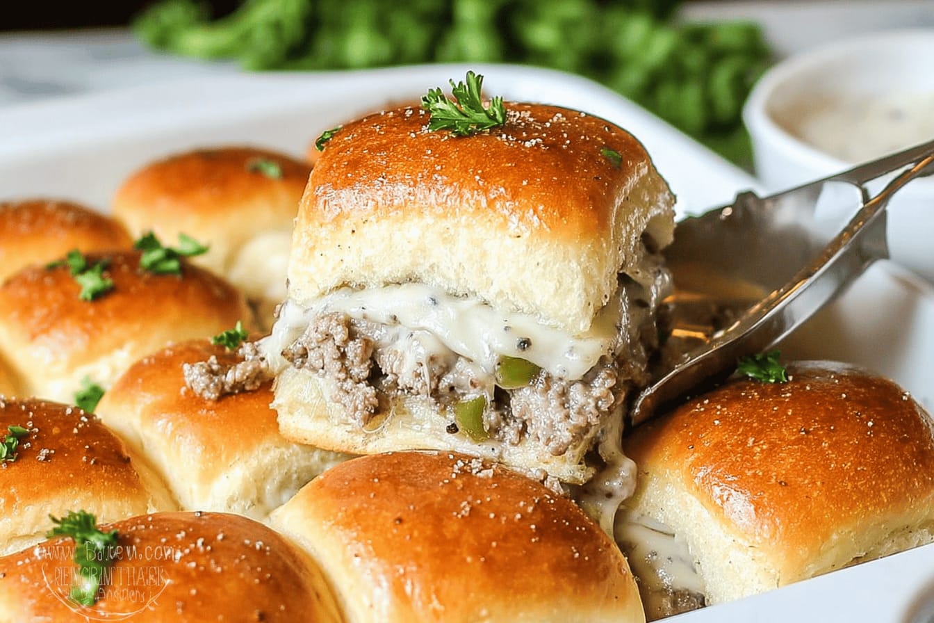 Philly Cheesesteak Sliders Recipe Easy and Delicious