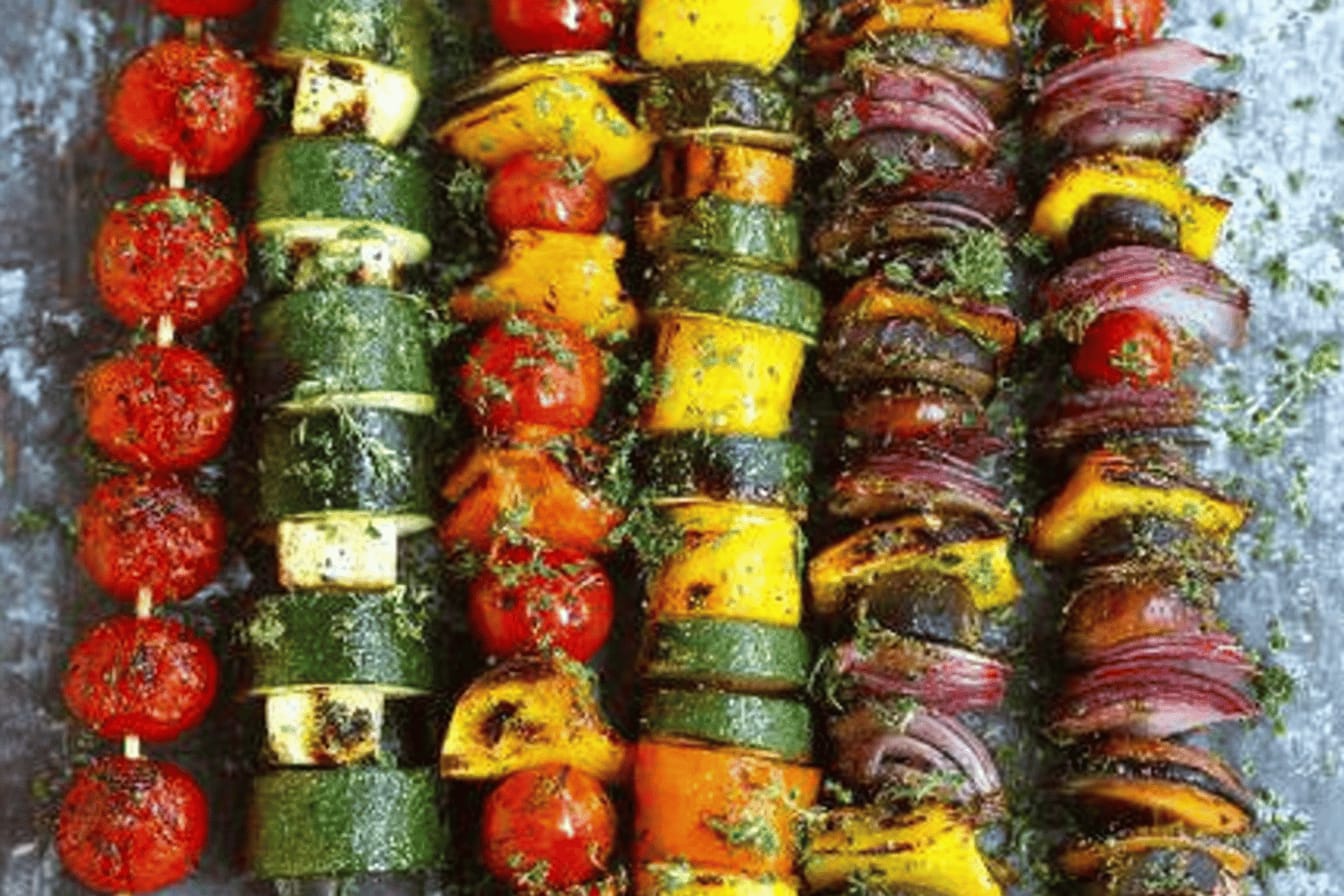 Rainbow Vegetable Kabobs for Vibrant Grilling