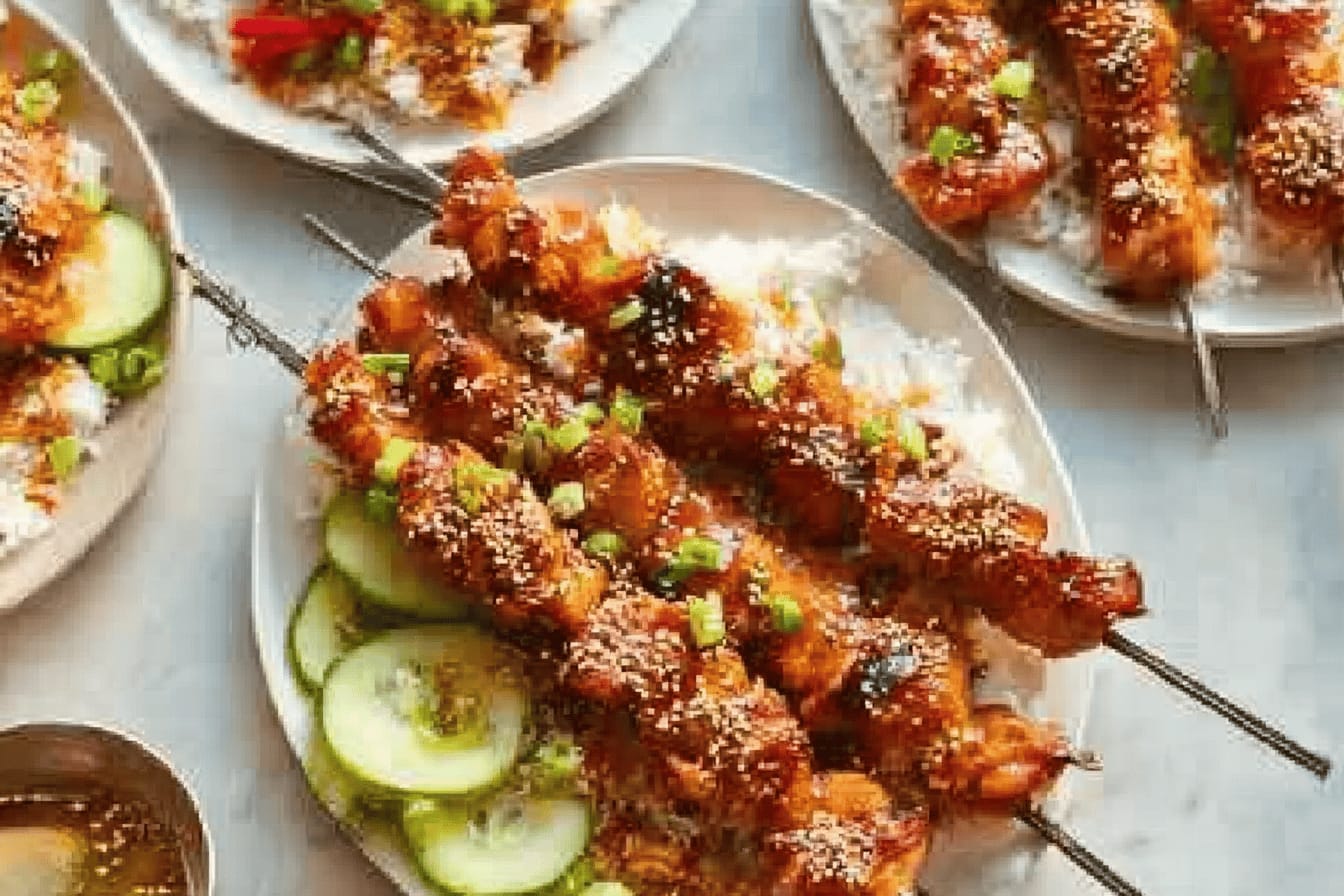 Sesame Chicken Kabobs Recipe Delights