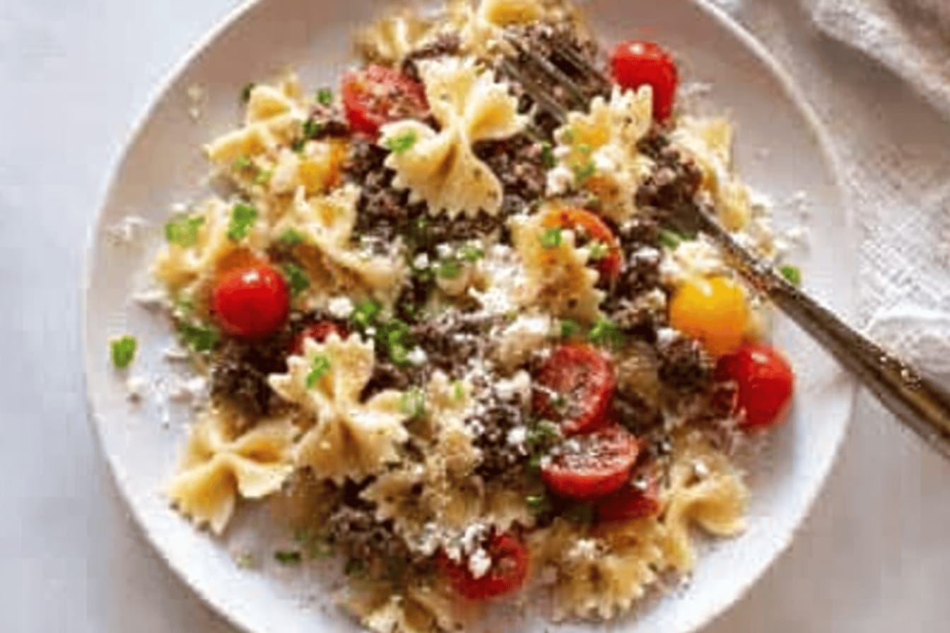 Sheet Pan Cheeseburger Pasta Recipe Delights Families