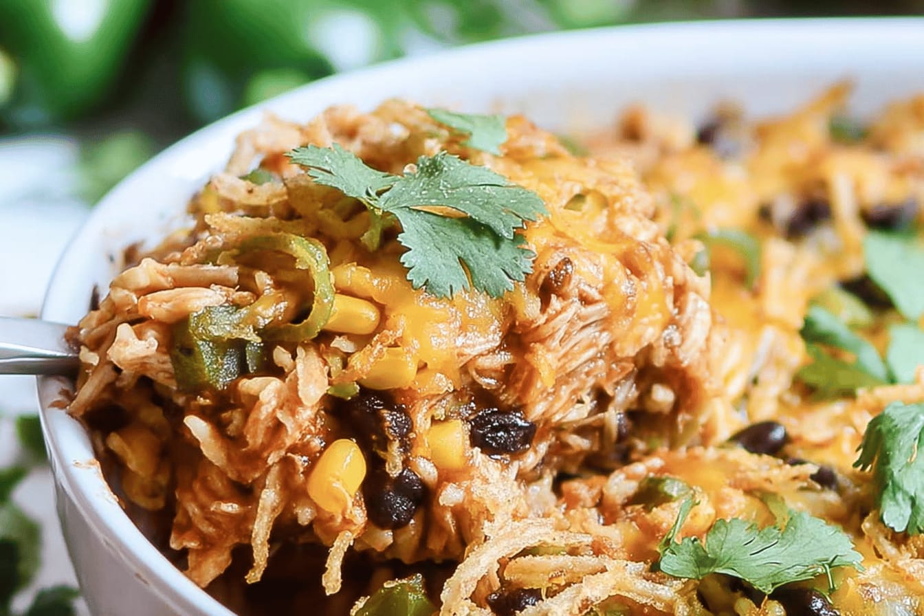 Shredded BBQ Chicken Casserole Recipe