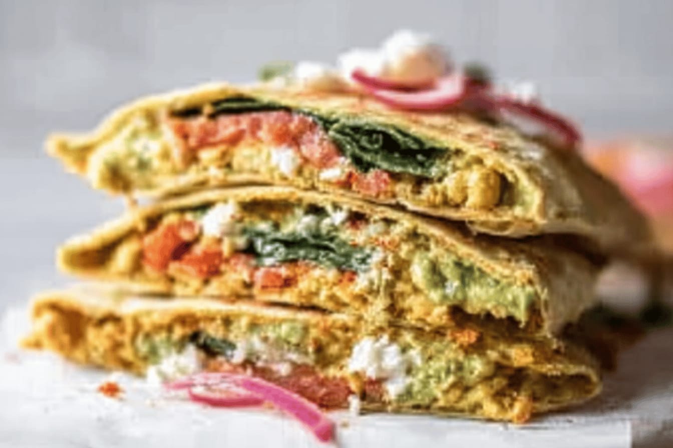 Smashed Chickpea Tortilla Wrap Recipe