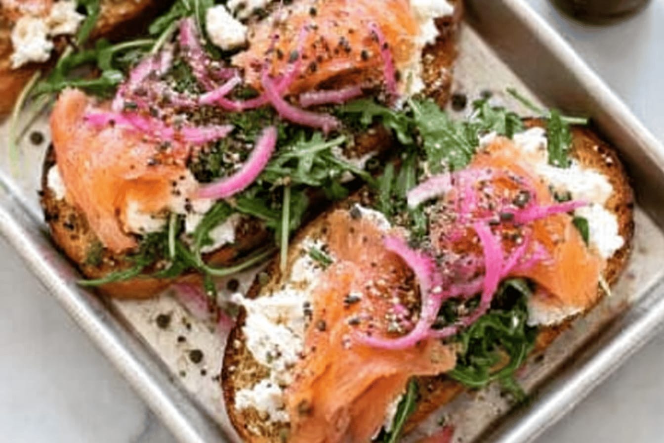 Smoked Salmon Cottage Cheese Toast Recipe