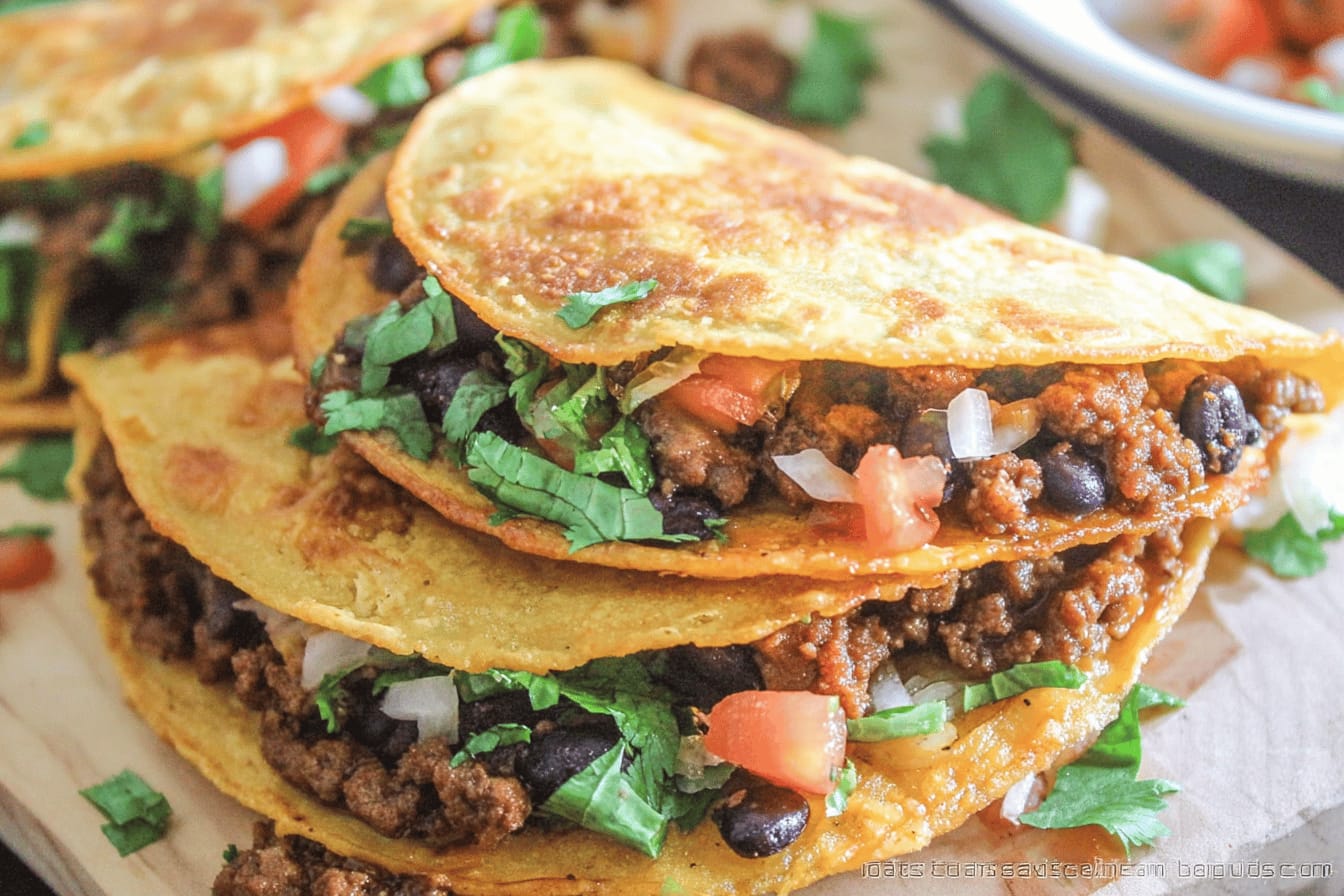 Southwest Beef Fried Tacos Recipe