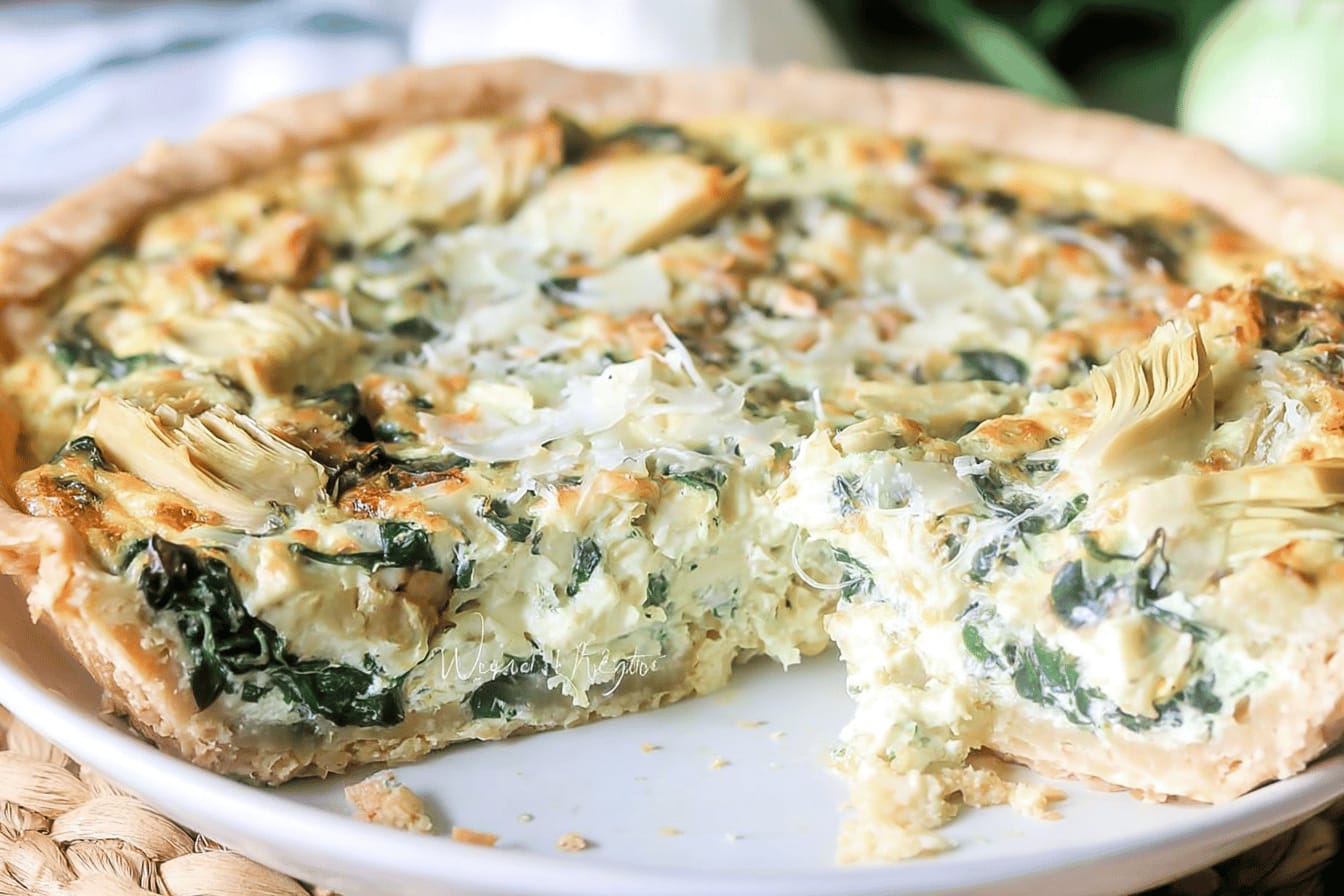 Spinach Artichoke Quiche Recipe Delightful Flavor