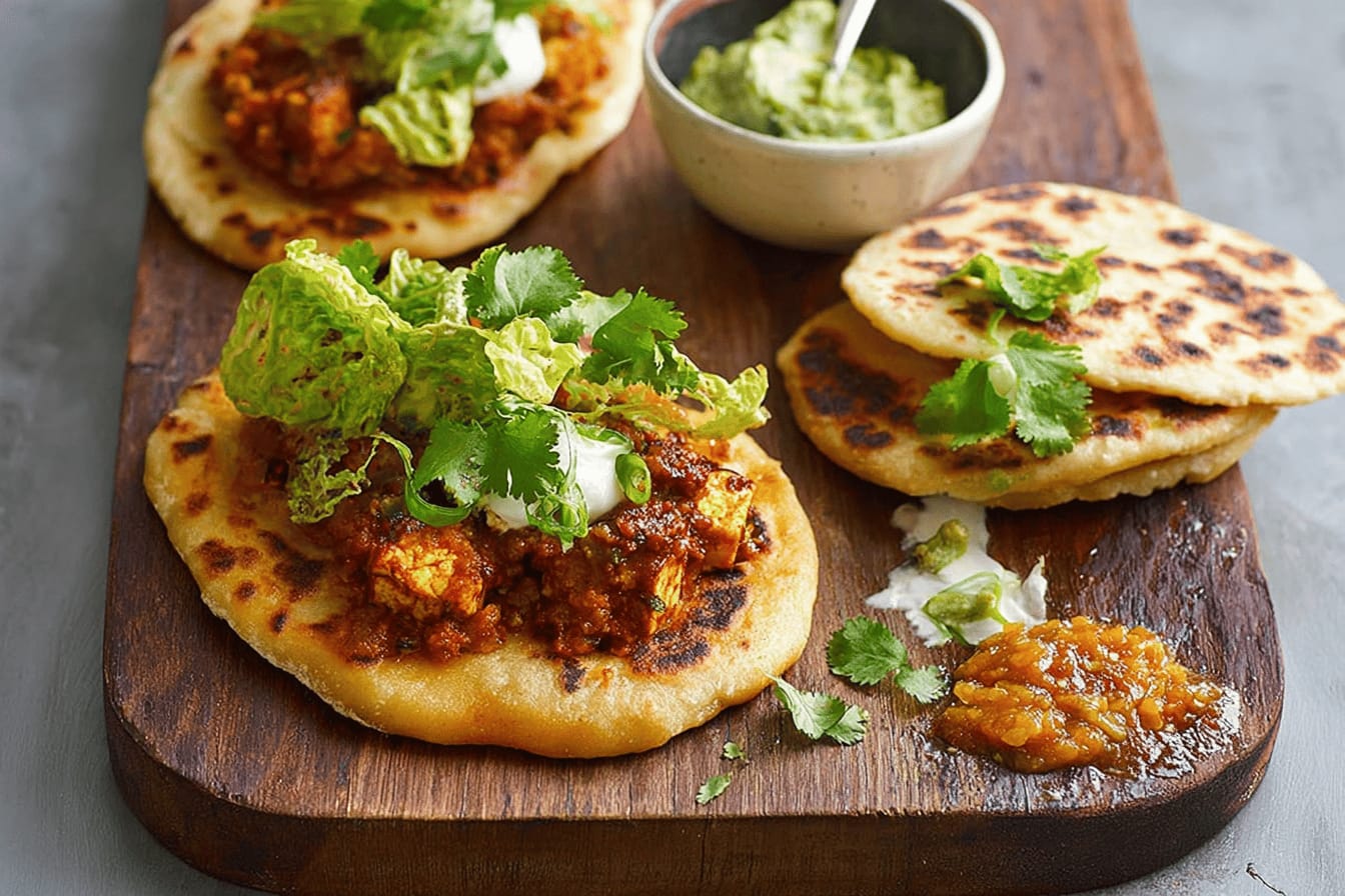Squash Paneer Bhaji Flatbreads Recipe