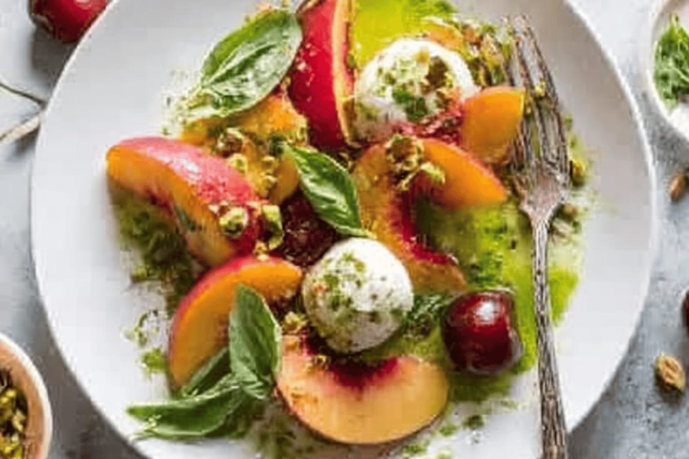 Stone Fruit Caprese Salad Recipe Delight