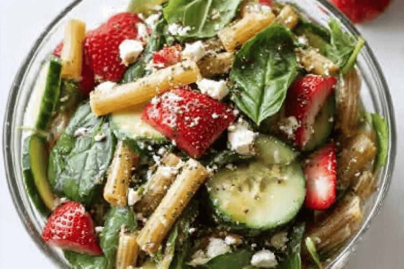 Strawberry Pasta Salad Delightful Recipe