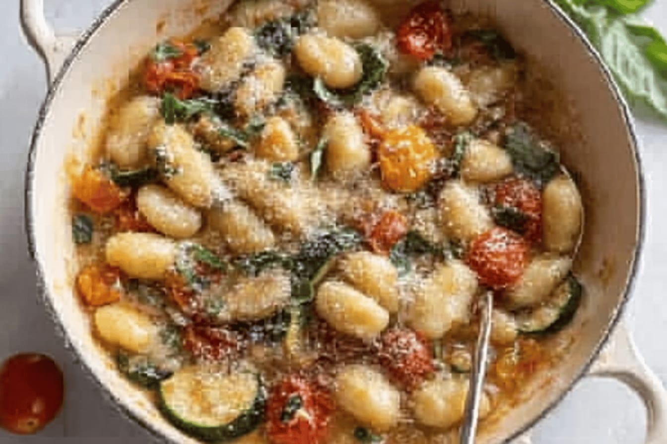 Summer Garden Skillet Gnocchi Recipe
