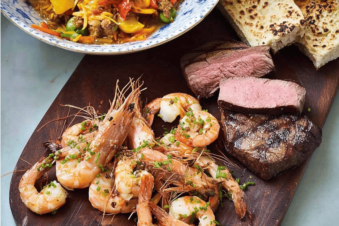 Surf and Turf with Seafood Delight Recipe