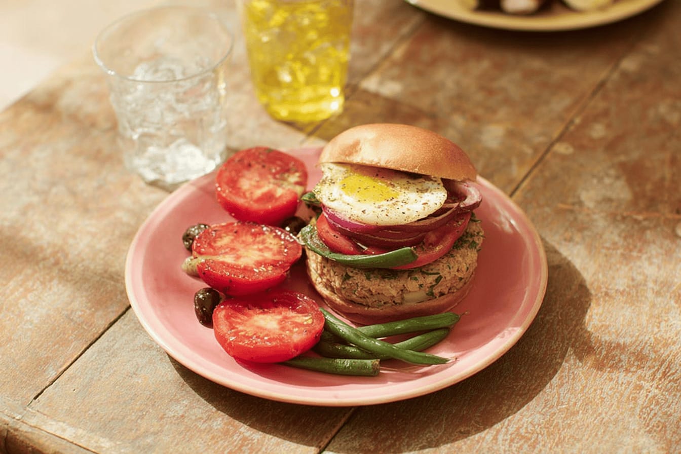 Tuna Nicoise Burgers Recipe by Jamie Oliver