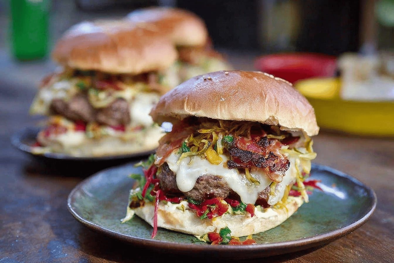 Ultimate Barbecue Burger Recipe by Jamie Oliver