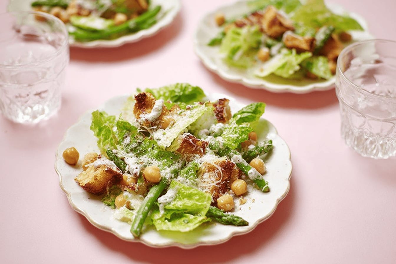 Veggie Caesar Salad Recipe by Jamie Oliver