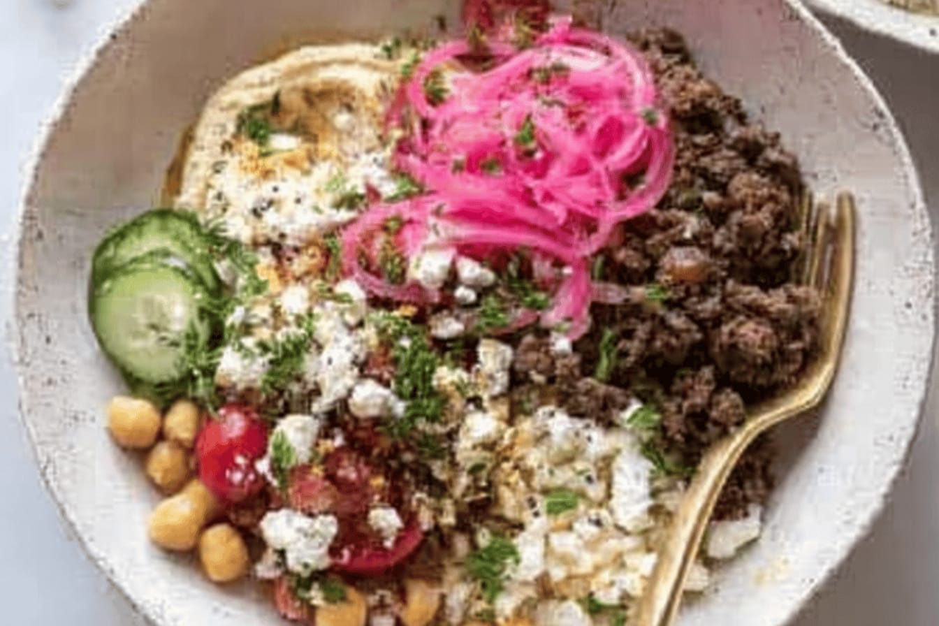 Weeknight Mediterranean Beef Bowls Recipe
