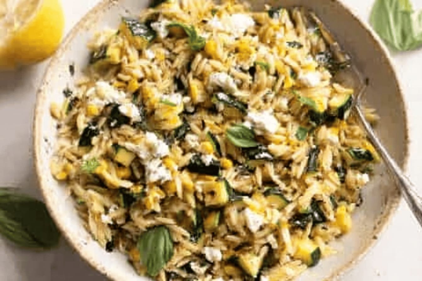 Zucchini Corn Orzo: Fresh Summer Delight