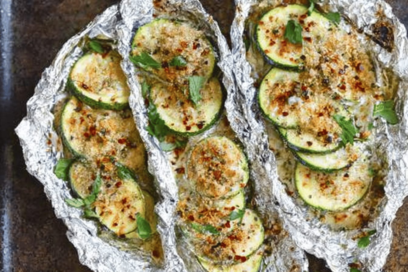 Zucchini Parmesan Foil Packets Recipe
