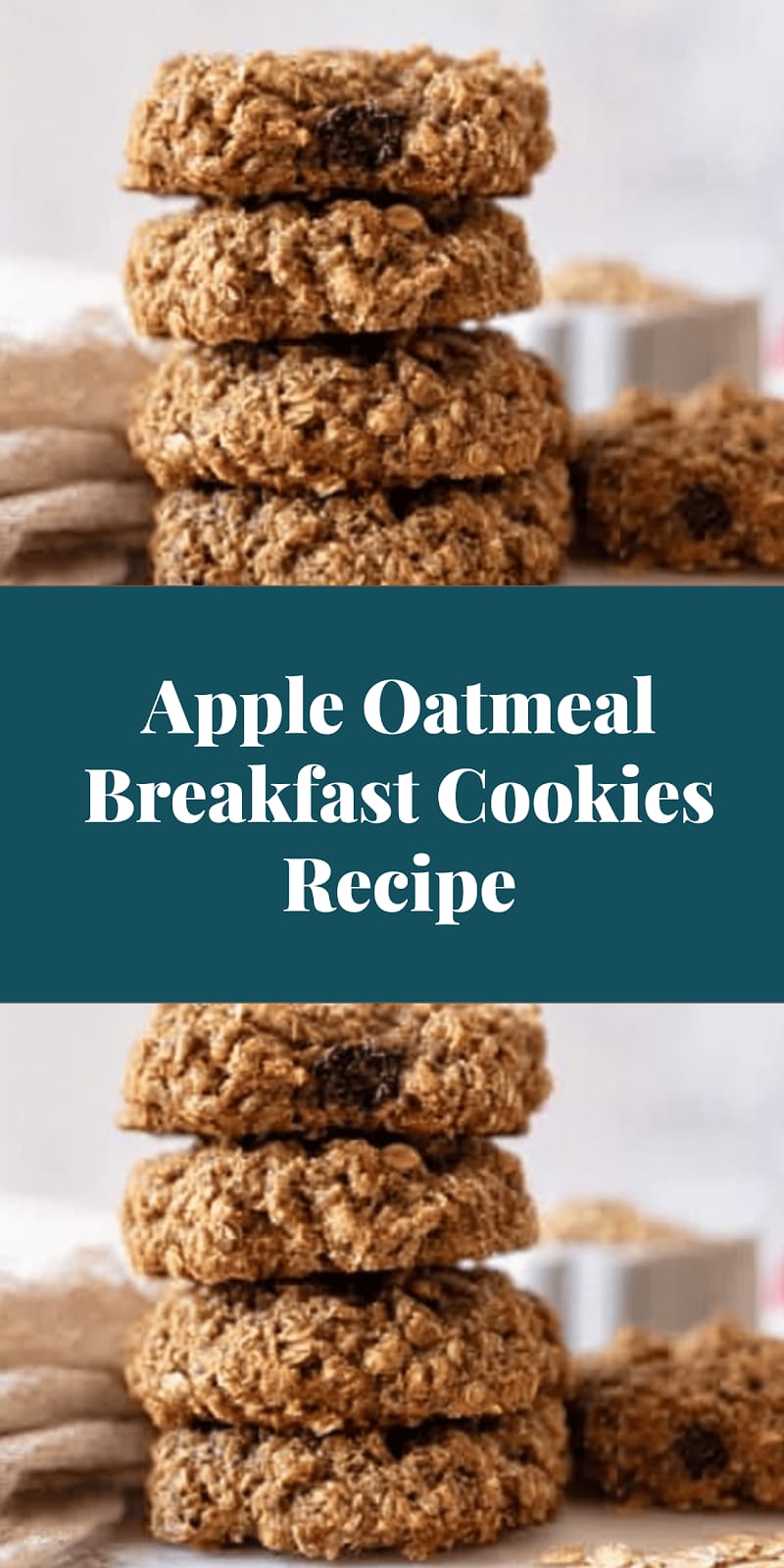 Apple Oatmeal Breakfast Cookies Recipe