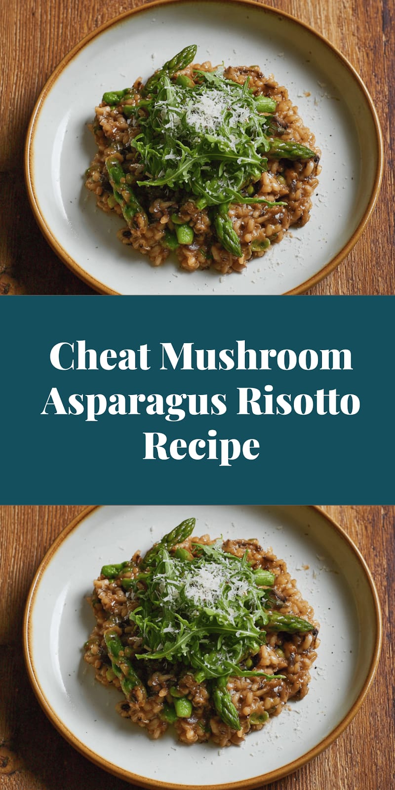 Cheat Mushroom Asparagus Risotto Recipe