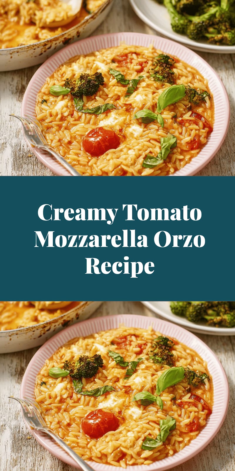 Creamy Tomato Mozzarella Orzo Recipe