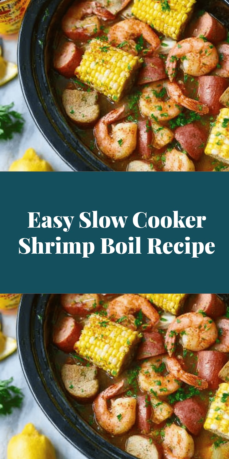 Easy Slow Cooker Shrimp Boil Recipe