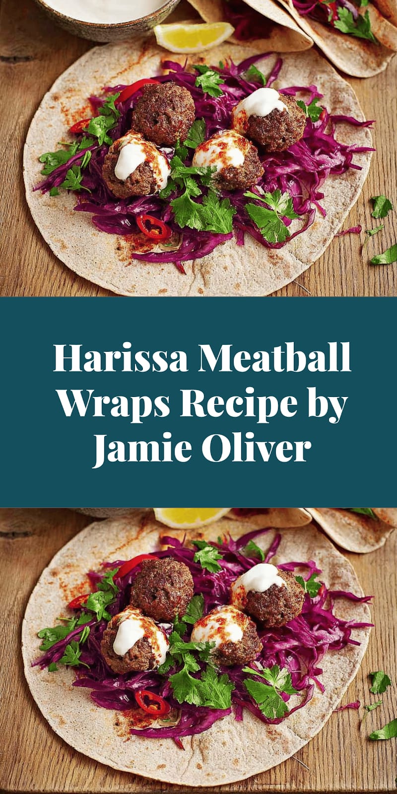 Harissa Meatball Wraps Recipe by Jamie Oliver
