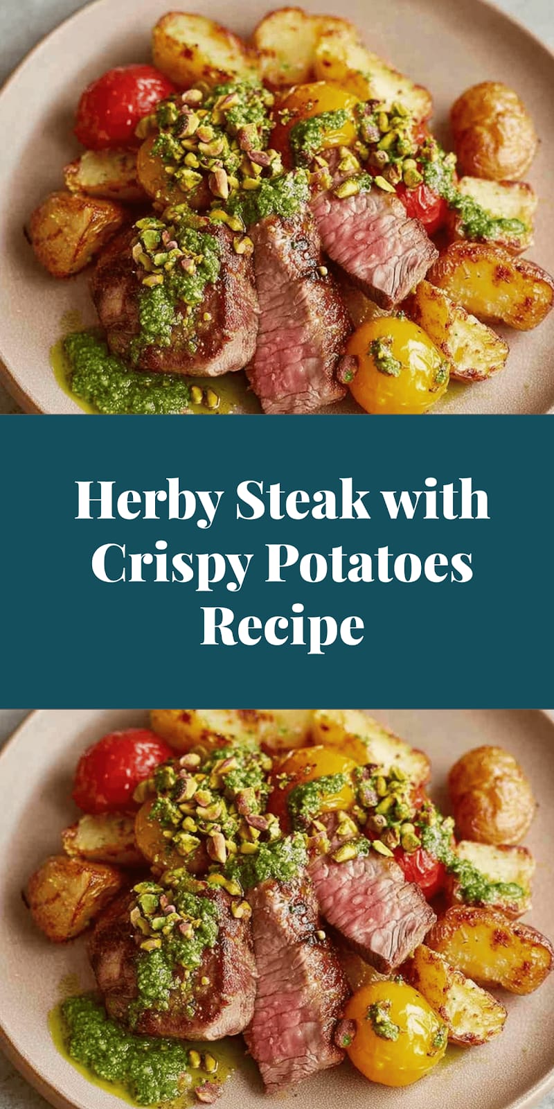 Herby Steak with Crispy Potatoes Recipe