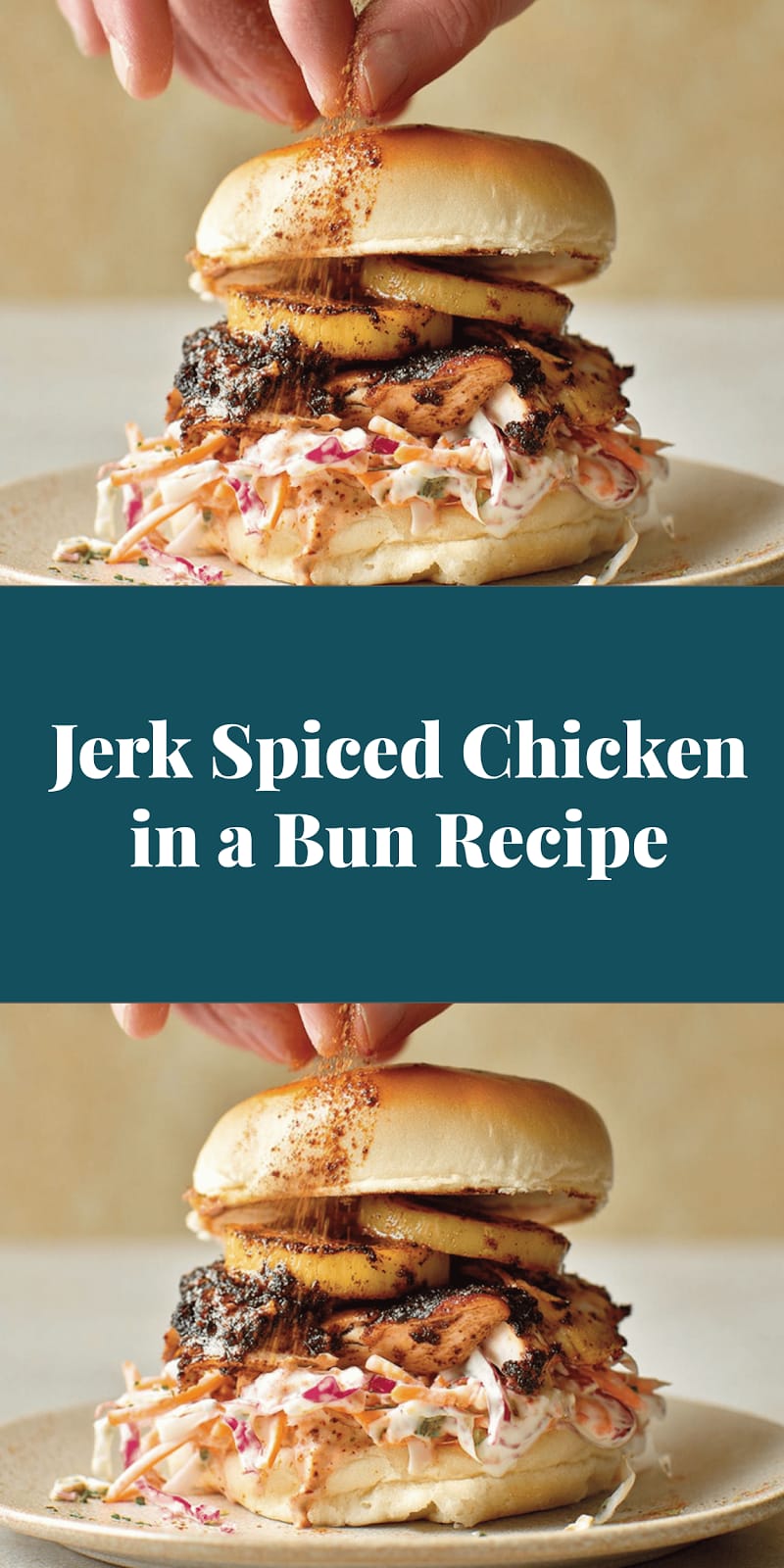 Jerk Spiced Chicken in a Bun Recipe
